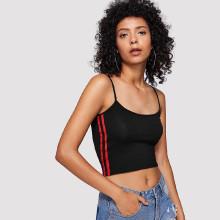 Shein Tape Side Crop Cami Top