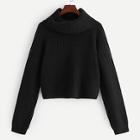 Shein Rolled Neck Raglan Sleeve Jumper