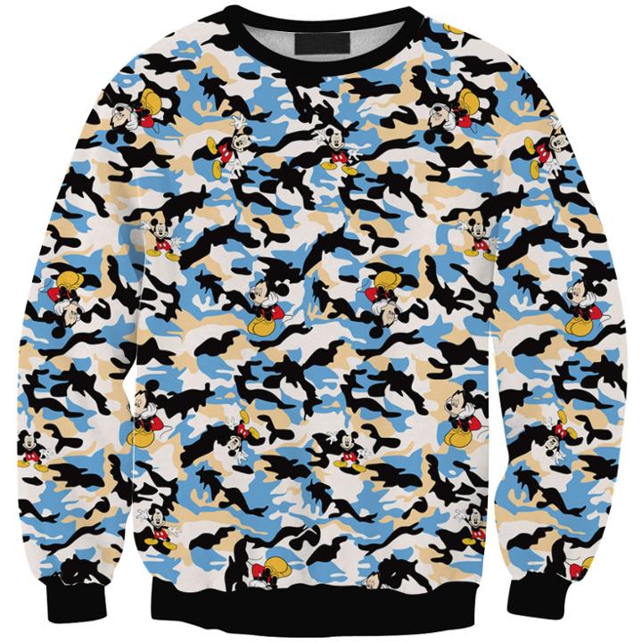 Shein The New  Digital Printing Cartoon Lady Sweatshirts