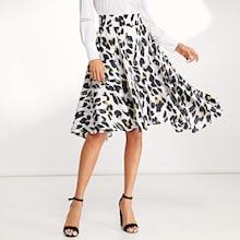 Shein Wide Waist Leopard Print Skirt