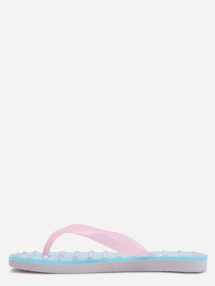 Shein Blue Dot Massage Flip-flop