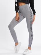 Shein Printed Side Heather Knit Leggings
