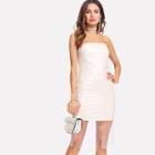 Shein Plastic Overlay Tube Dress