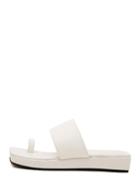 Shein White Open Toe Flatform Flip Flops