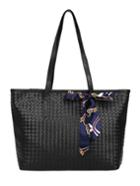 Shein Twilly Scarf Decorated Pu Totes Bag