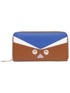 Shein Blue Brown Rivet Pu Wallet
