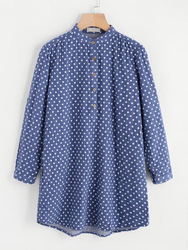 Shein Polka Dot Shirt Dress