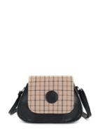 Shein Contrast Plaid Print Flap Bag