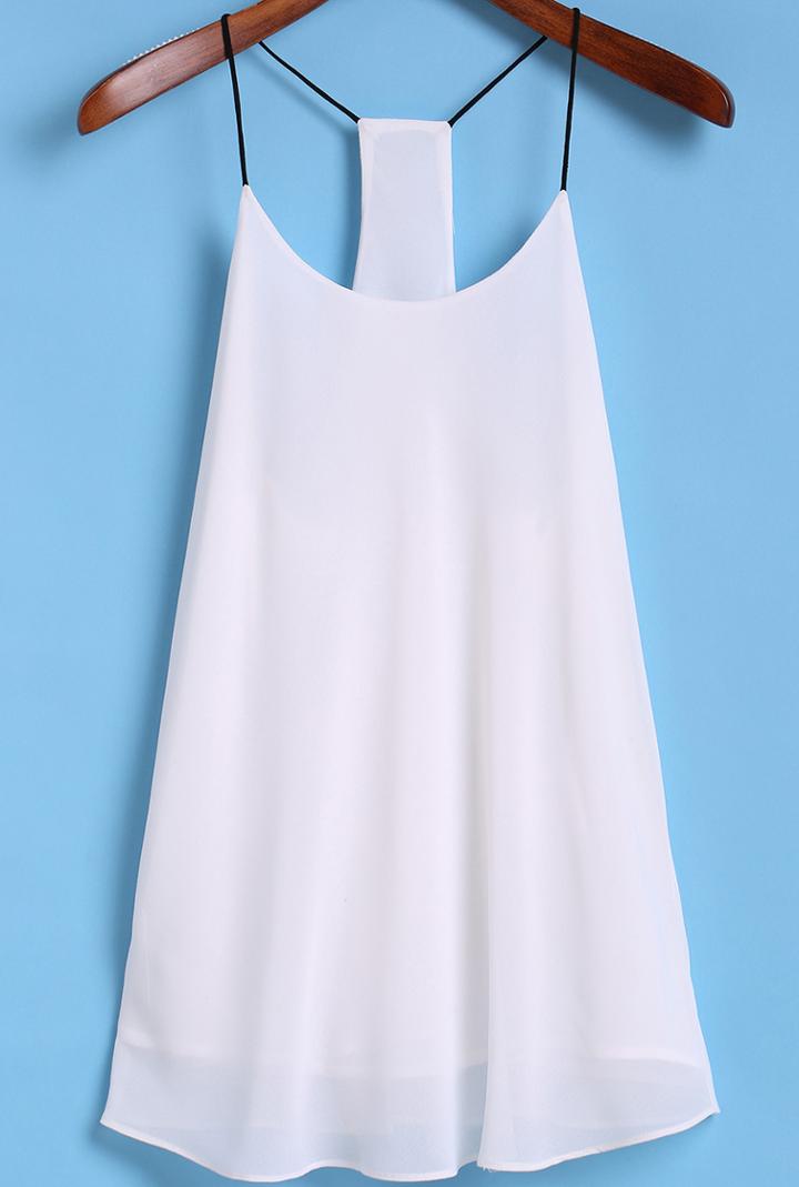 Shein Spaghetti Strap White Cami Top