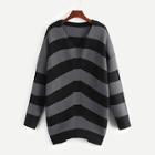 Shein Plus Drop Shoulder Striped Jumper