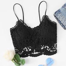 Shein Lace Zip Up Back Cami Top