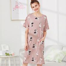 Shein Swan Print Night Dress