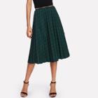 Shein Checked Pleated Skirt