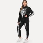Shein Plus Skeleton Bone Print Top With Pants