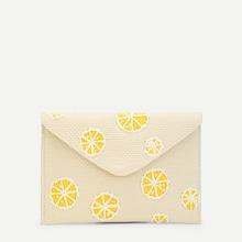 Shein Lemon Pattern Clutch Bag