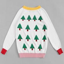 Shein Men Christmas Tree Print Sweater
