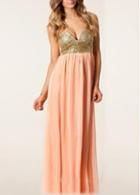 Rosewe Elegant Sequins Decorated Tube Pattern Woman Maxi Dress