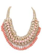 Shein Pale Pink Bead Braid Necklace