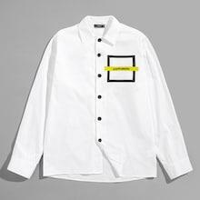 Shein Men Letter Front Shirt