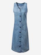 Shein Single Breasted Dual Pocket Denim Dress