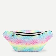 Shein Fish Scale Print Iridescent Bum Bag
