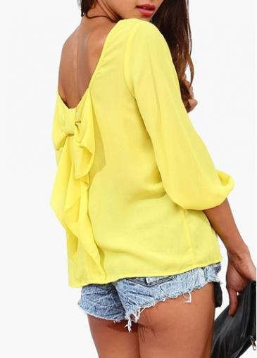 Rosewe Catching Three Quarter Sleeve Round Neck T Shirt
