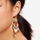 Shein Tribal Tassel Statement Earrings