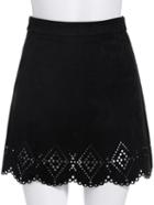 Shein Black Hollow A Line Skirt