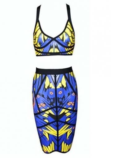 Rosewe Chic Two Pieces Design Tops And Tight Skirt