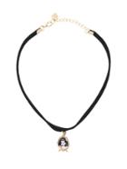 Shein Punk Pendant Ribbon Choker Necklace