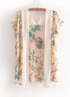 Rosewe Hot Sale Short Sleeve Floral Chiffon T Shirts