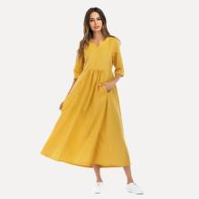 Shein Hidden Pocket Flare Dress