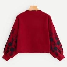 Shein Floral Embroidery Sweatshirt