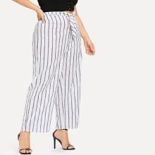 Shein Plus Striped Peg Leg Pants