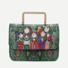 Shein Girl Print Detail Metal Handle Crossbody Bag