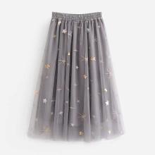 Shein Embroidered Mesh Skirt