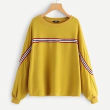 Shein Striped Trim Pullover