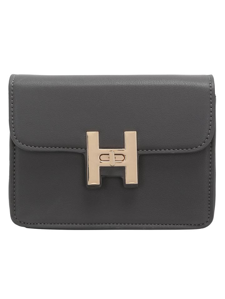 Shein Turn Lock Adjustable Strap Flap Crossboday Bag