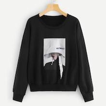 Shein Plus Graphic Front Sweatshirt