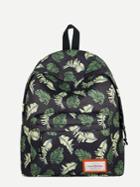 Shein Tropical Print Curved Top Backpacks Bag