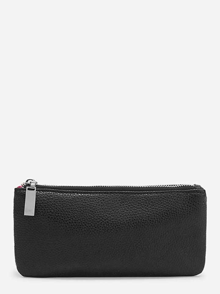 Shein Pu Zipper Pouch