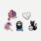 Shein Cat & Hand Brooch Set 5pcs