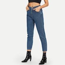 Shein Solid Straight Jeans