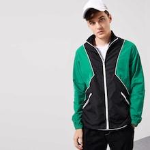 Shein Men Zip Up Color-block Jacket