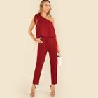 Shein Tied One Shoulder Two Layered Tailored Jumpsuit
