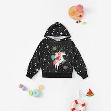 Shein Boys Christmas Print Polka Dot Hoodie