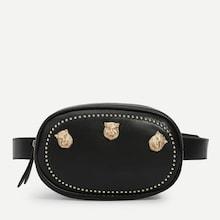 Shein Metal Design Pu Bum Bag