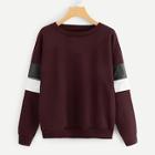 Shein Cut And Sew Panel Zip Side Sweatshirt