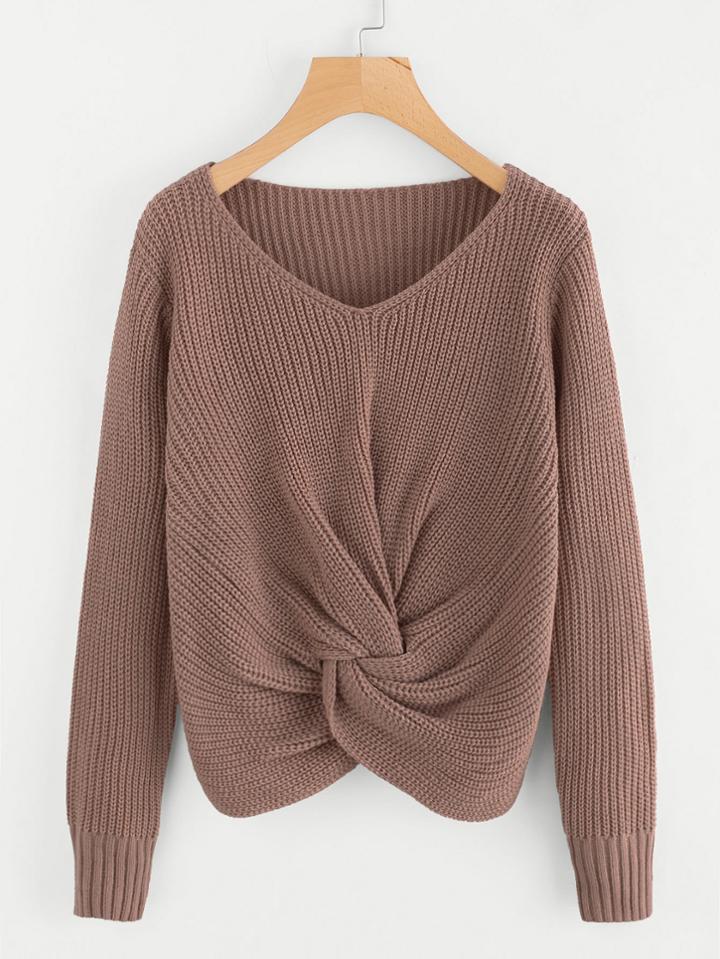 Shein Twist Front Jumper