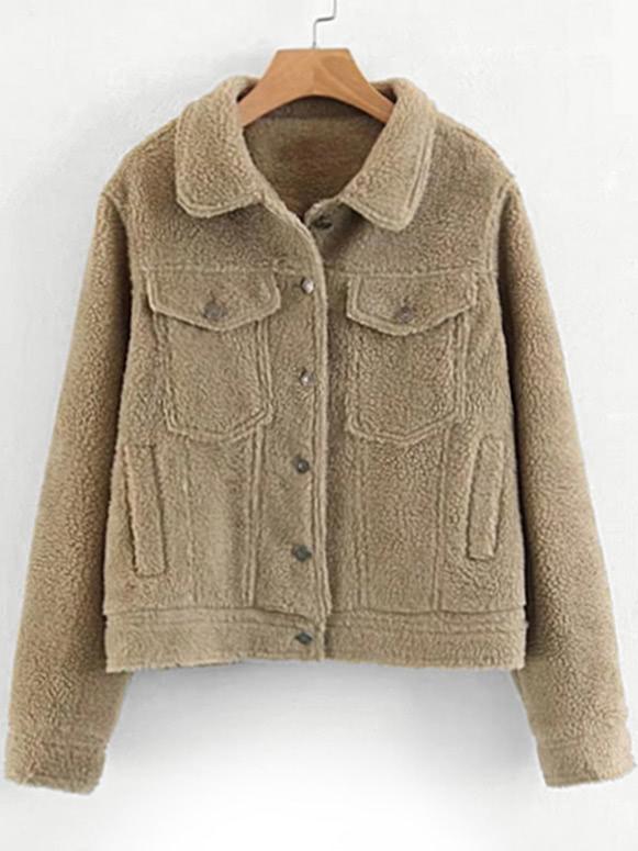 Shein Lambswool Short Jacket